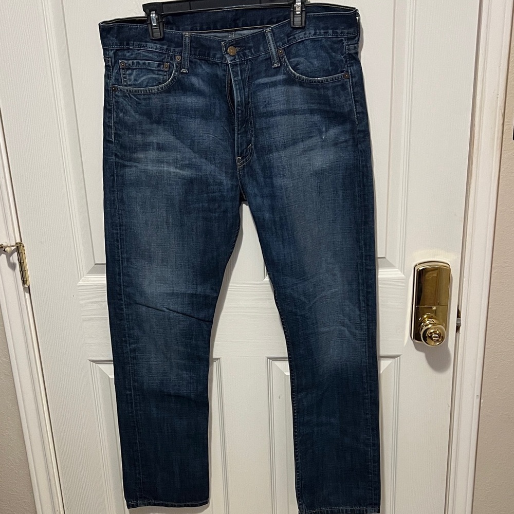 Levi's Dark Blue Straight Jeans 514